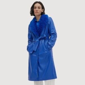 Tezza & Cole X Noize Penny Long Length Vegan Leather Coat